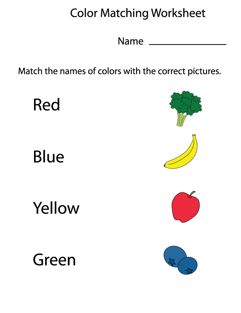 free printable preschool worksheets color