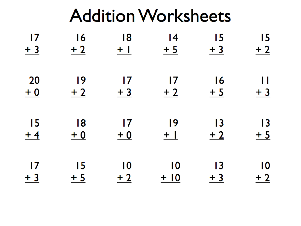 at se føle Jeg vil have Printable Grade 1 Math Worksheets | Activity Shelter
