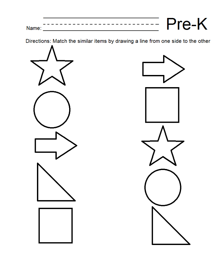 free homeschool printable worksheets shape