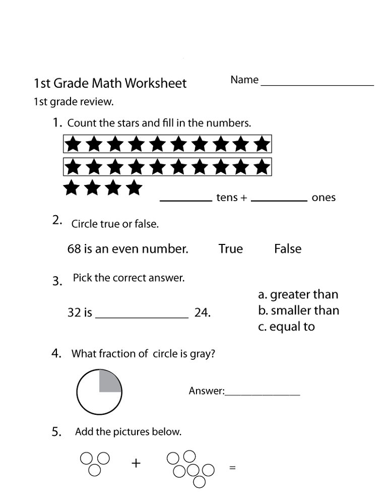 free homeschool worksheets math