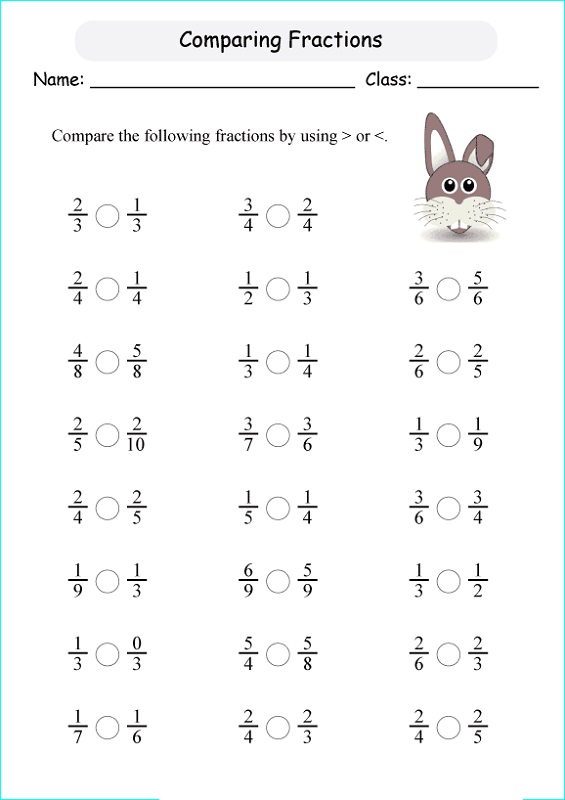primary 4 maths worksheets fraction