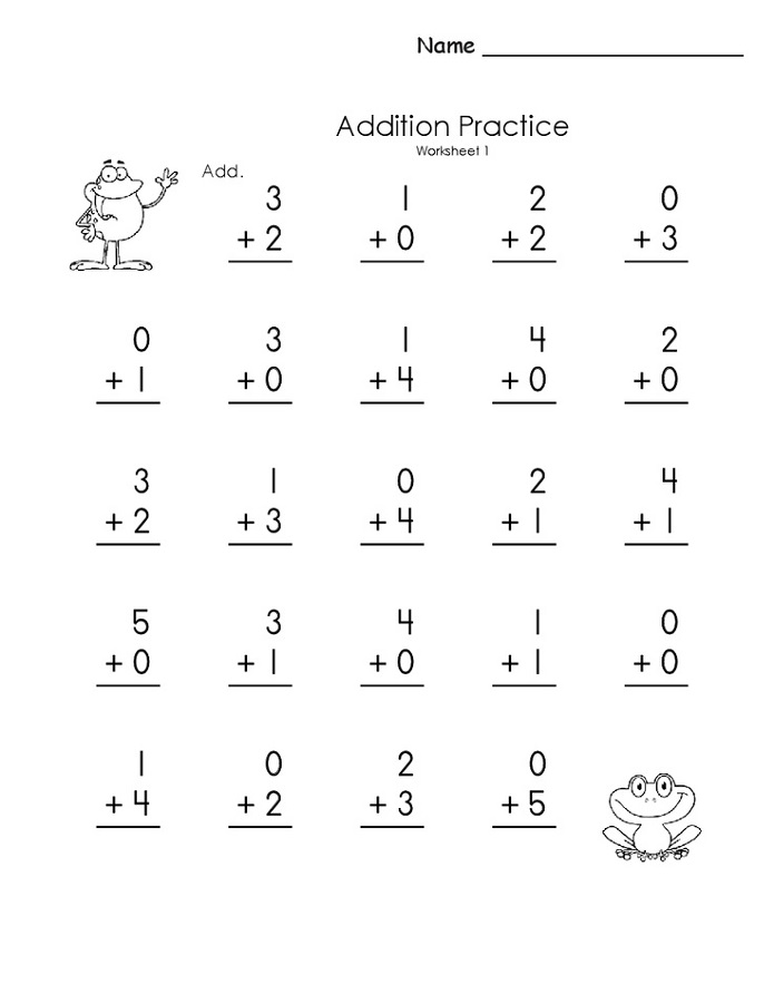 free printable basic math worksheets kindergarten