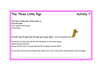 3 Little Pigs Resources Activity