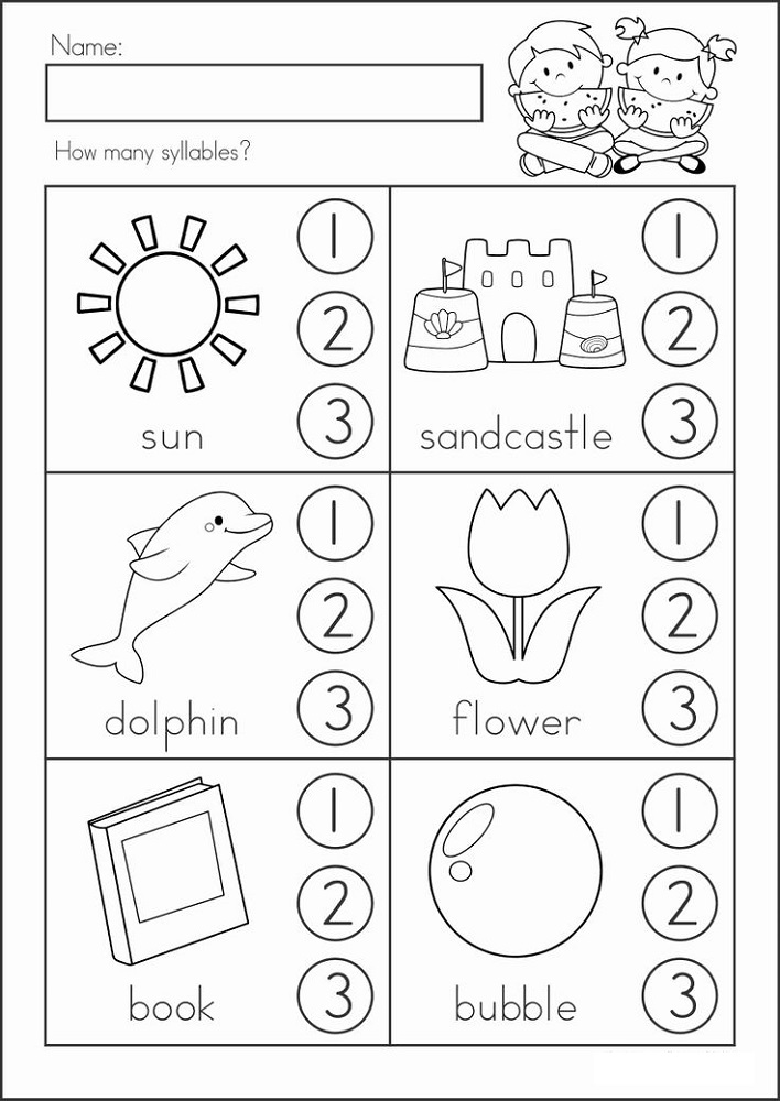 Kindergarten Tutoring Worksheets Label
