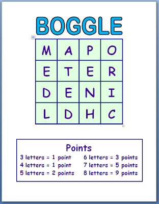 Rules of Boggle Printable