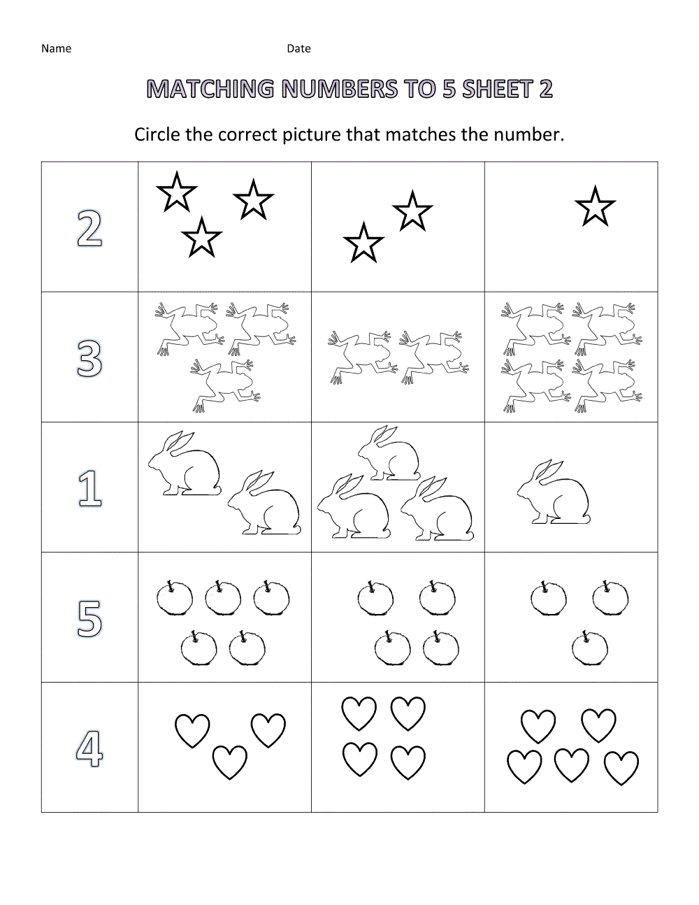 Free Printable Educational Worksheets For Kindergarten Printable 
