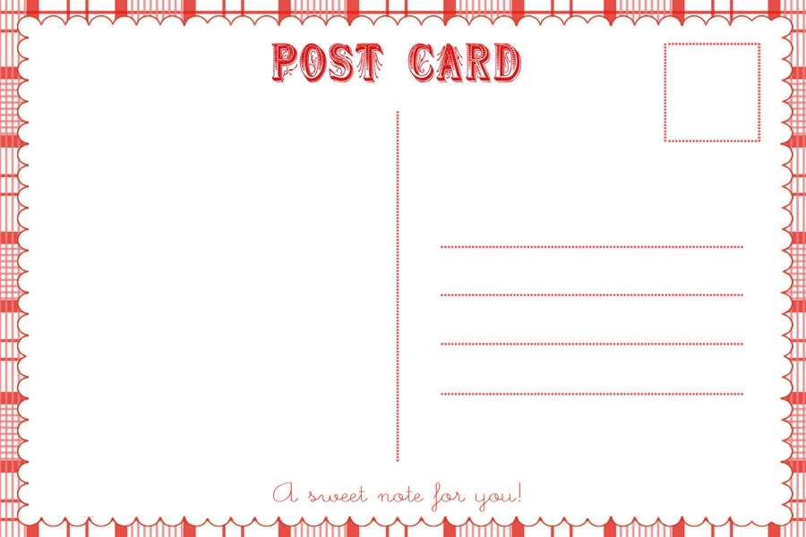 Free Printable Templates Postcards