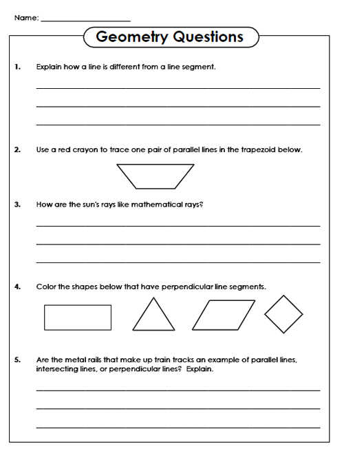 Teacher Websites Free Printable Worksheets Geometry