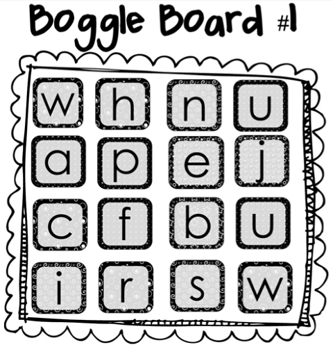 Big Boggle Rules Board