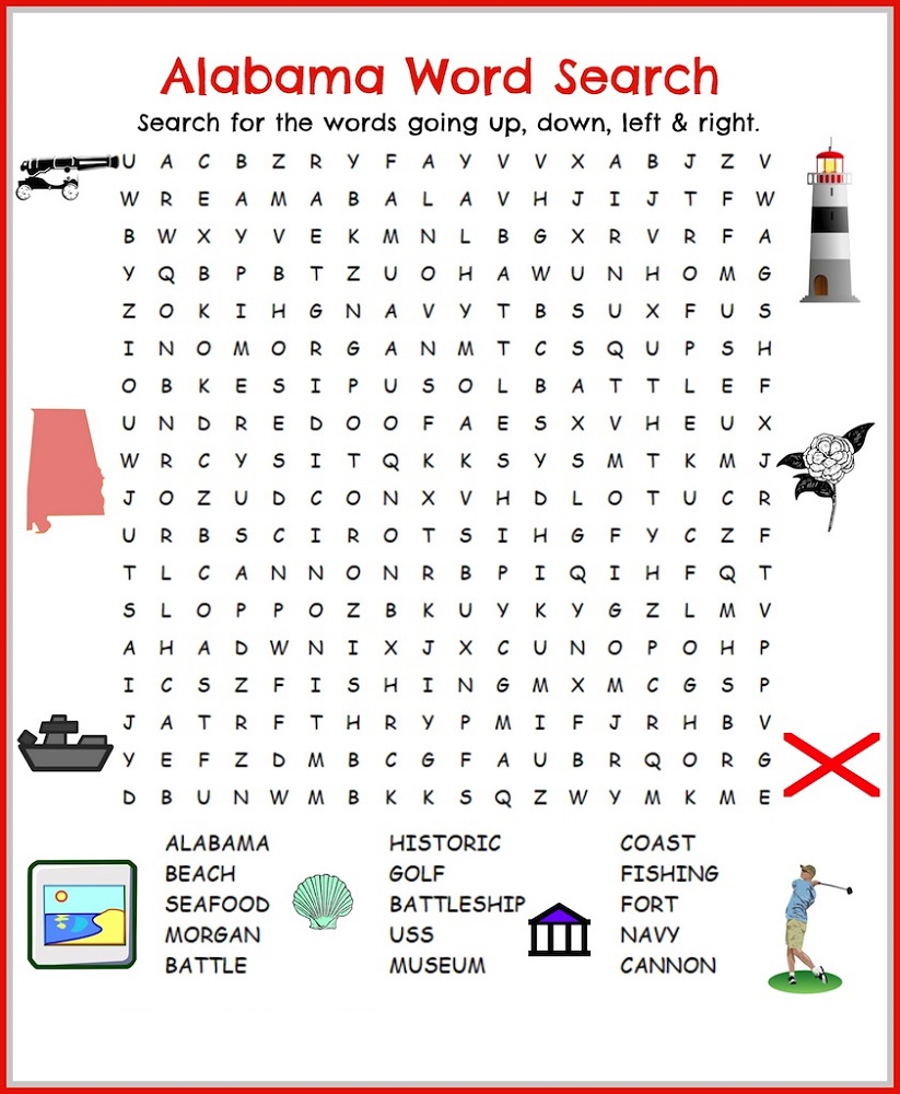 word search for children alabama