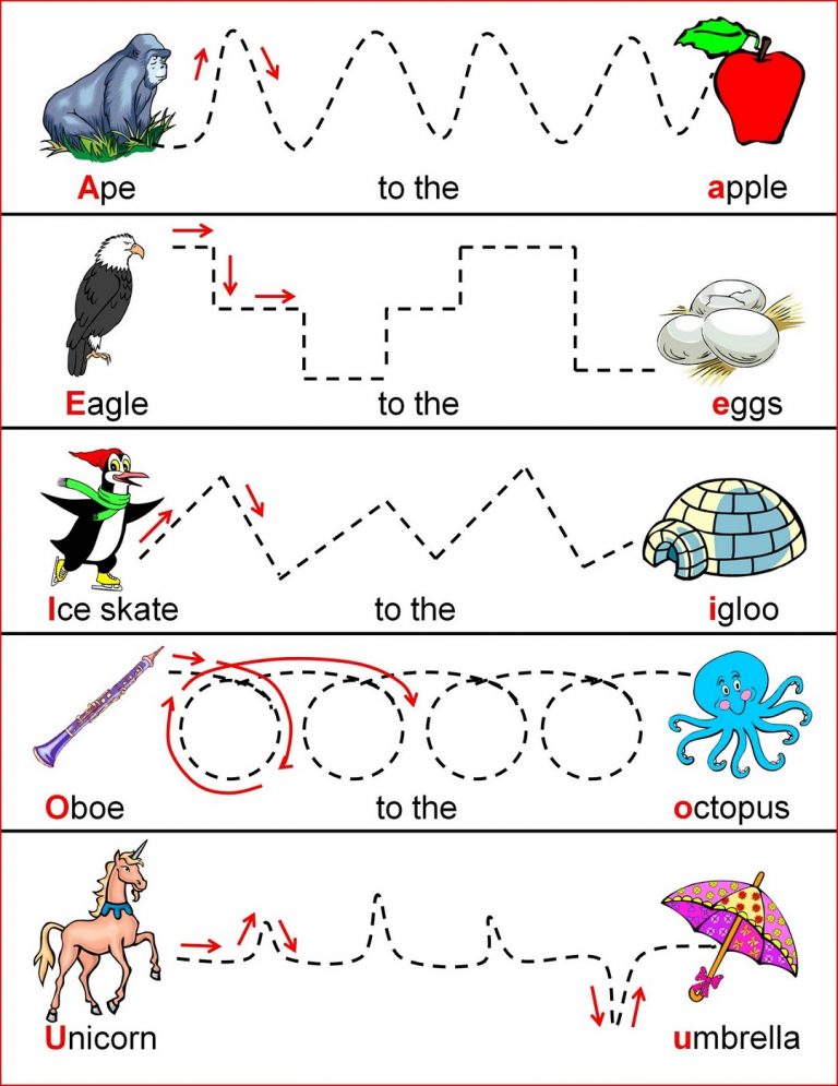 4 year old homework printable