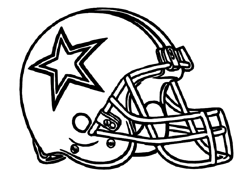 Nfl Helmet And Ball Coloring Page Free Printable Coloring Pages The 