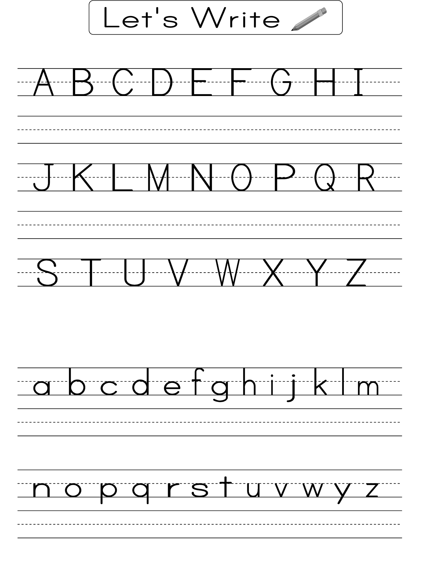 Great alphabet exercises for kindergarten - Literacy Worksheets