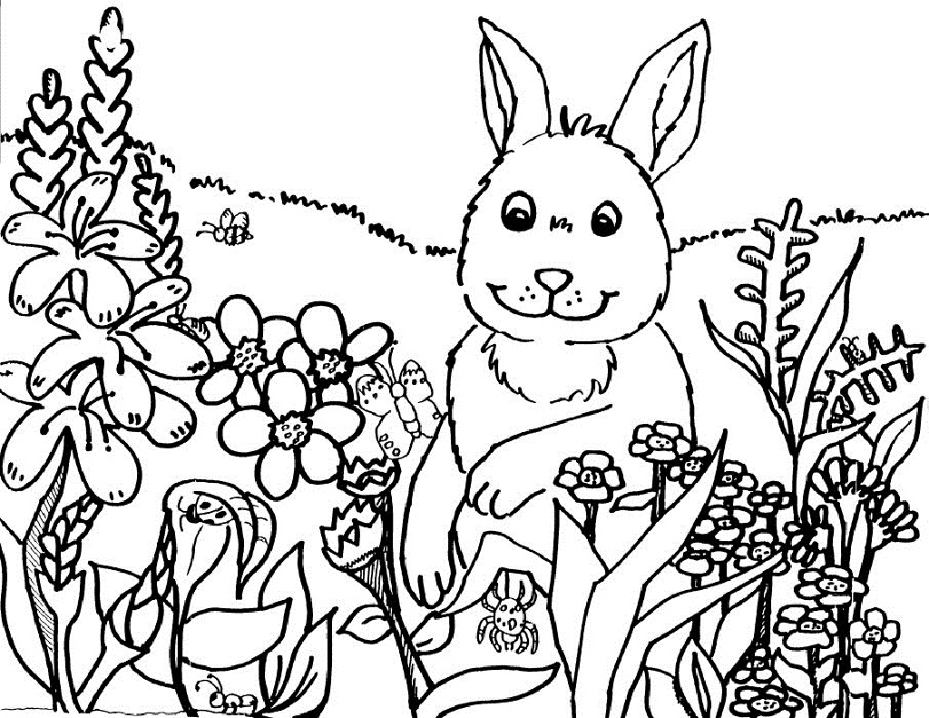 Spring Coloring Pictures for Kindergarten | Activity Shelter