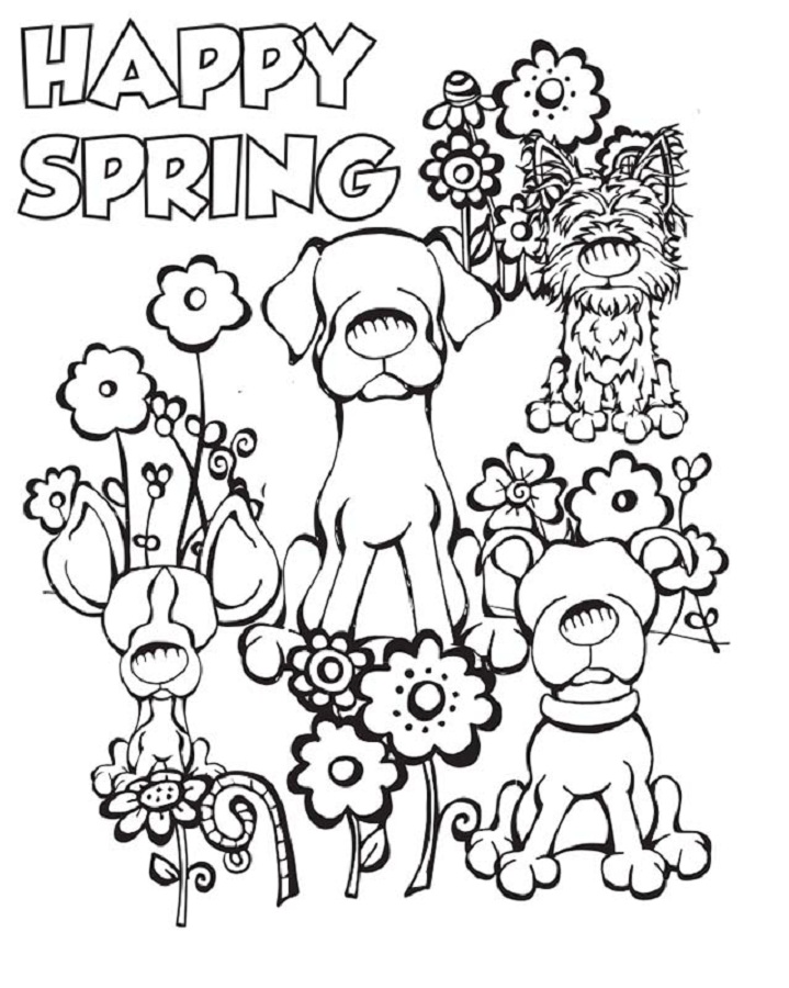 Spring Coloring Pictures for Kindergarten   Activity Shelter