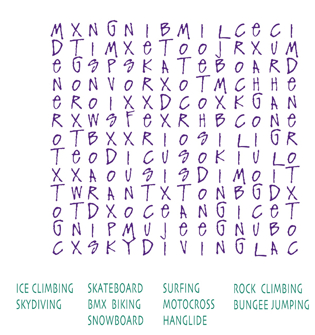 Puzzle Words for Brain Activity | Activity Shelter