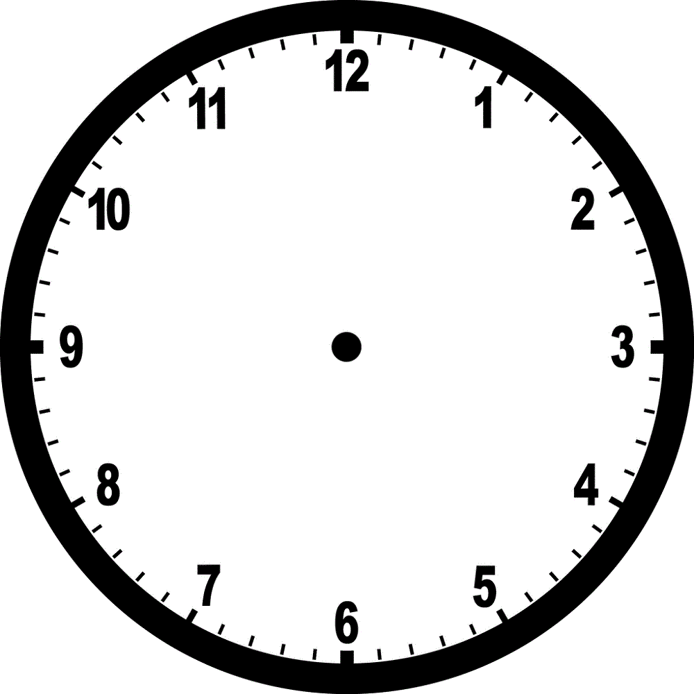 blank clock faces bold