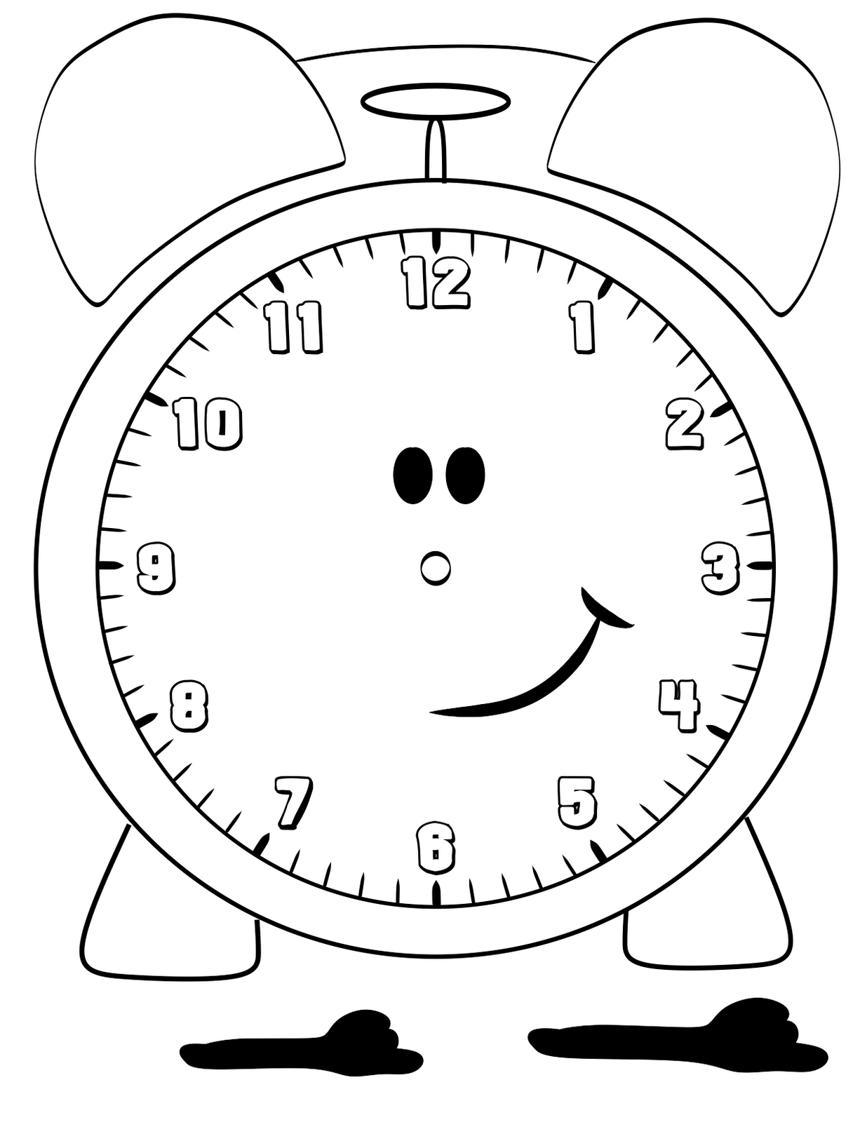 blank clock faces for kids