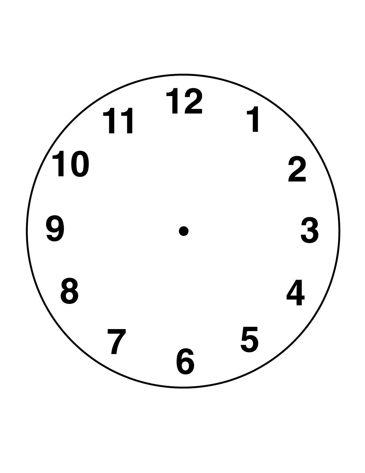 blank clock faces for print