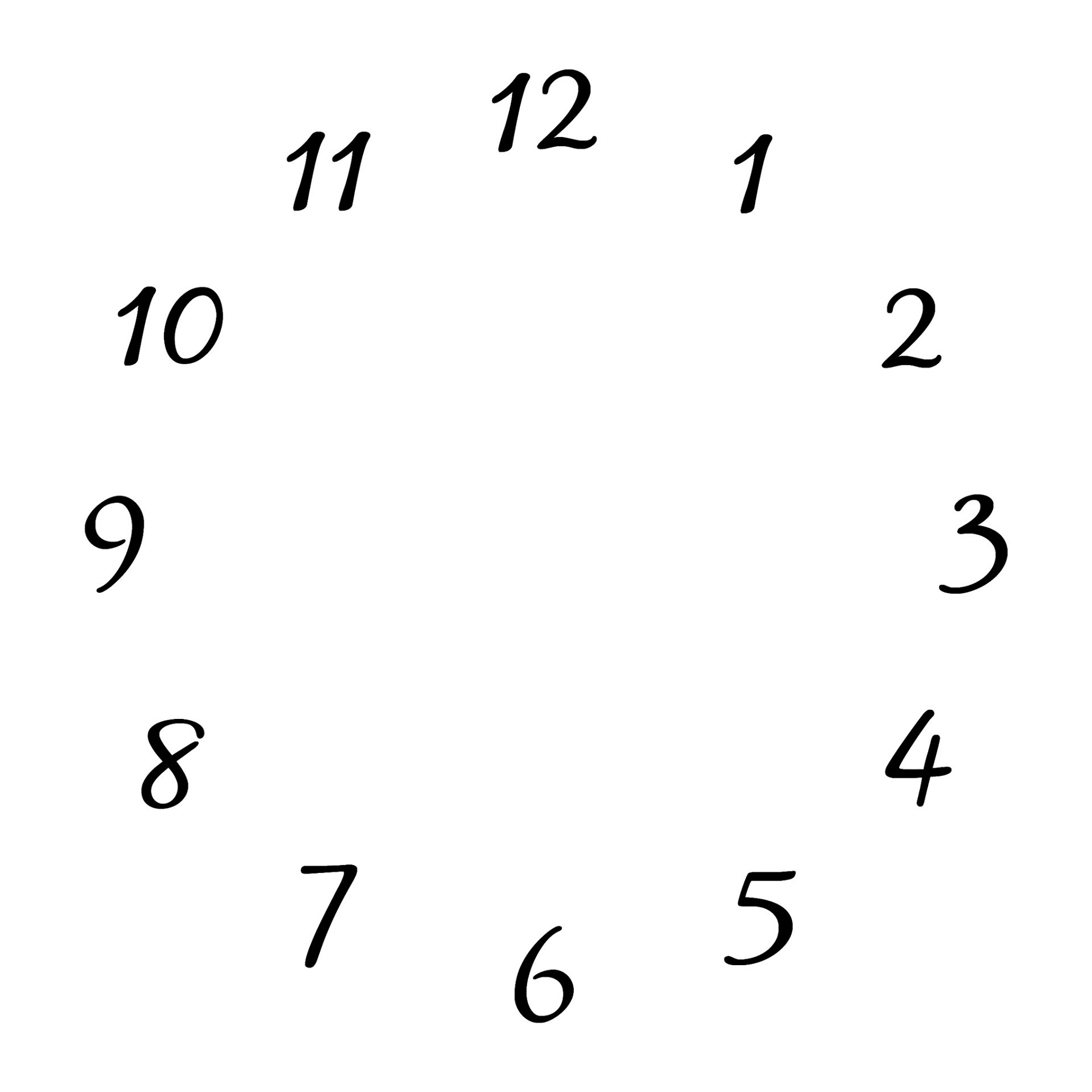 blank clock faces printable