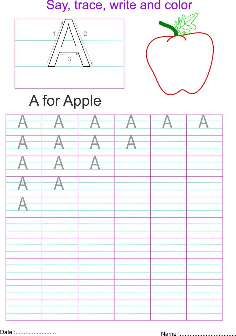 capital letter worksheet write