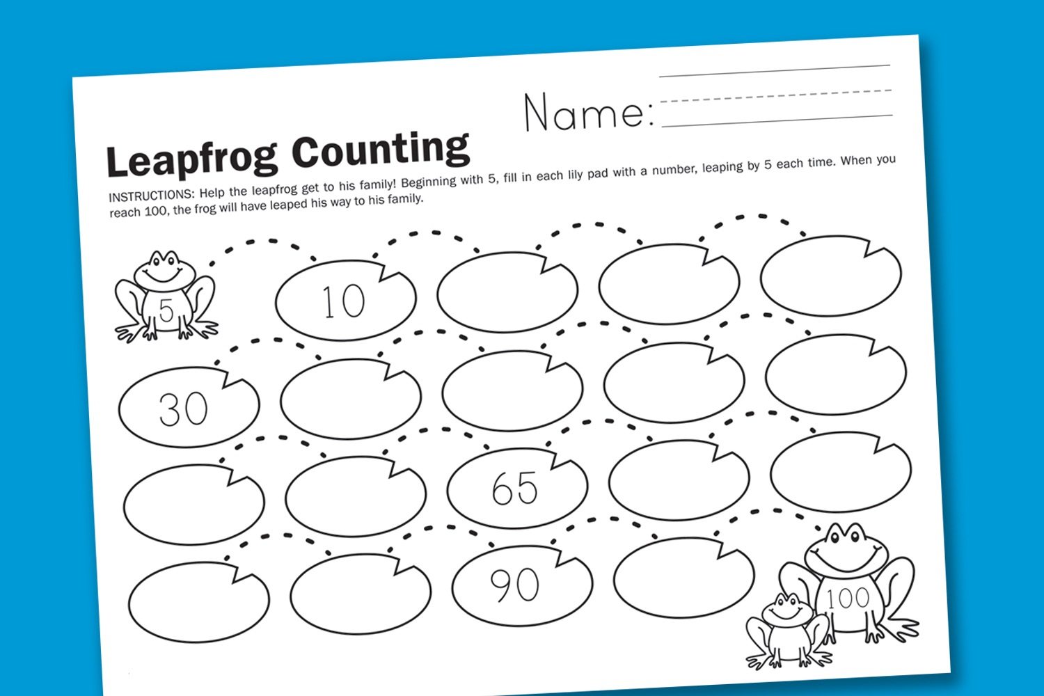 count by 5 worksheet new