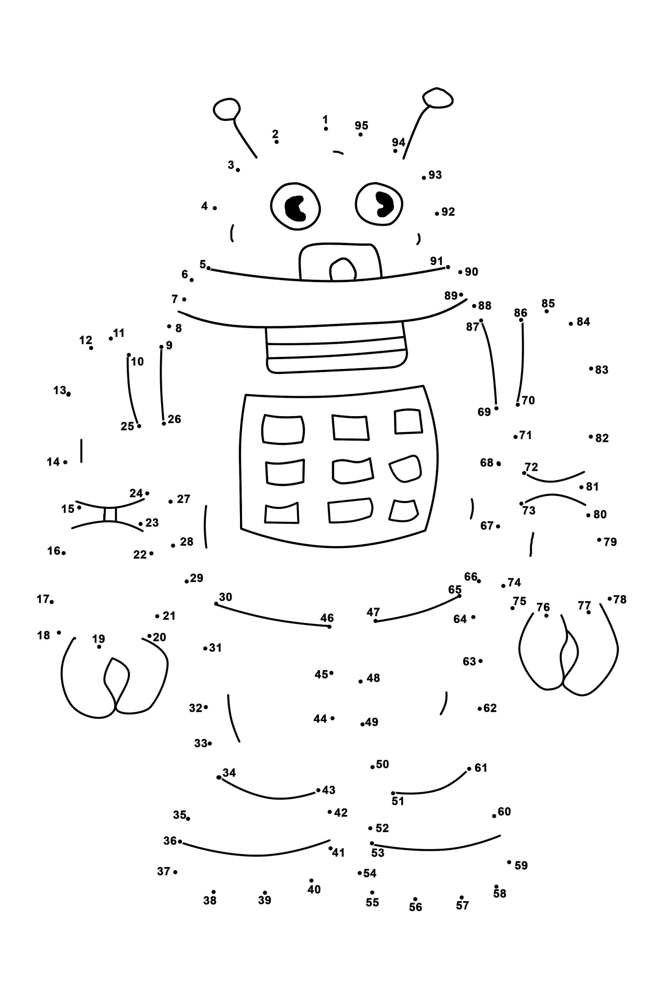 Dot to Dots Worksheets for Kindergarten | Activity Shelter