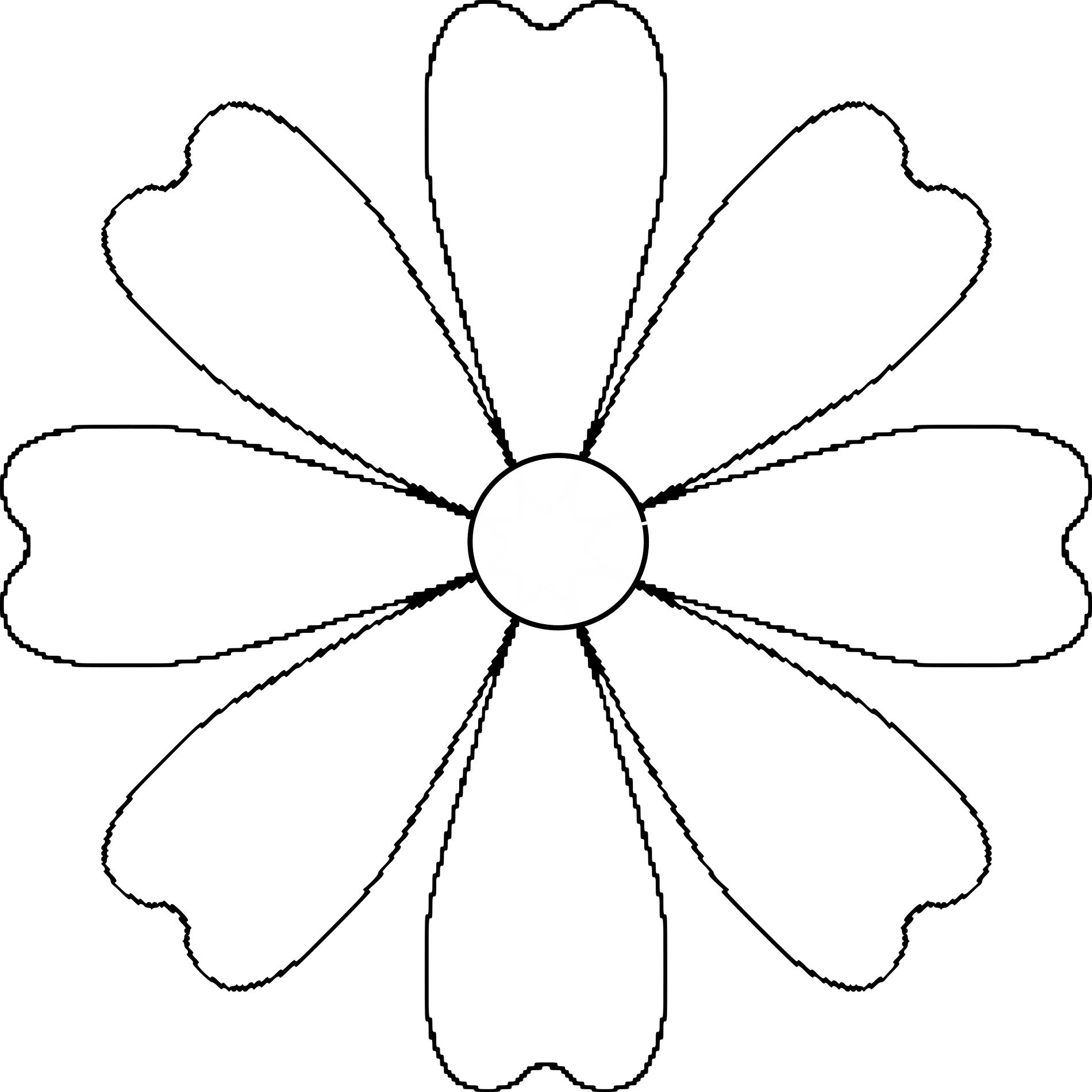 flower template for coloring