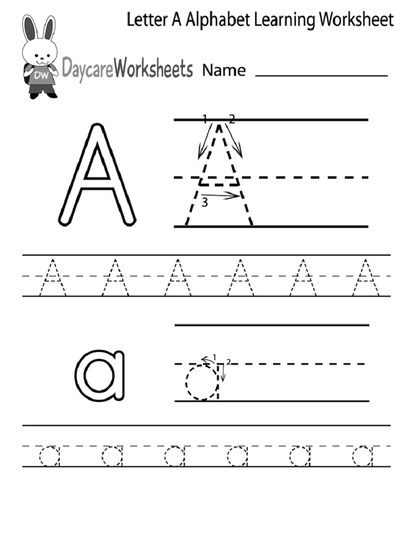 printables for kindergarten alphabet