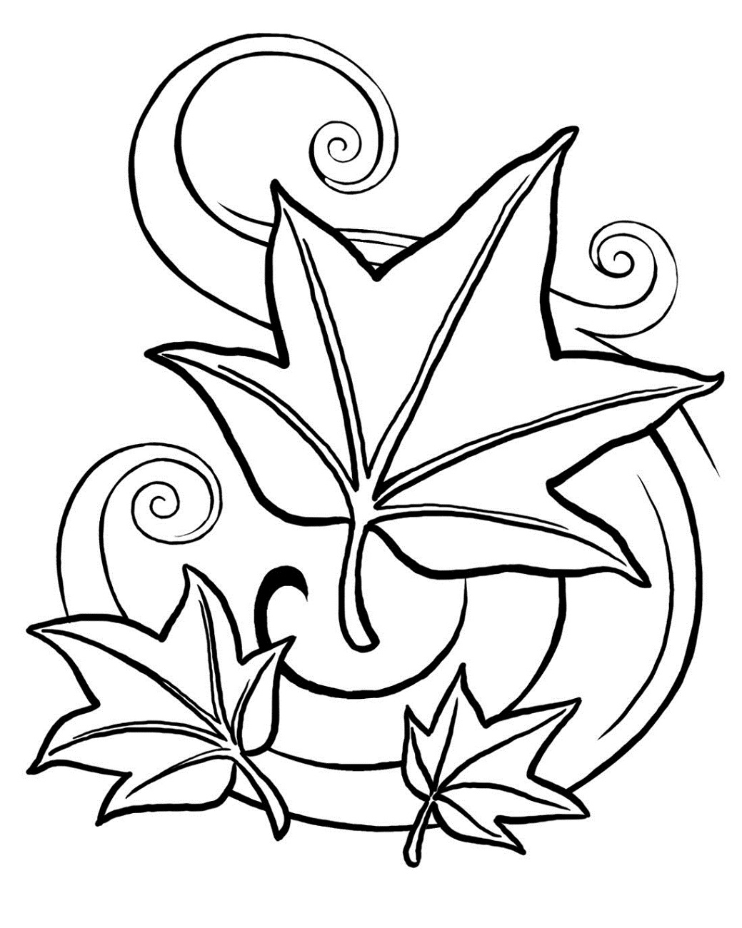 Leaf Coloring Pages Printable | Activity Shelter