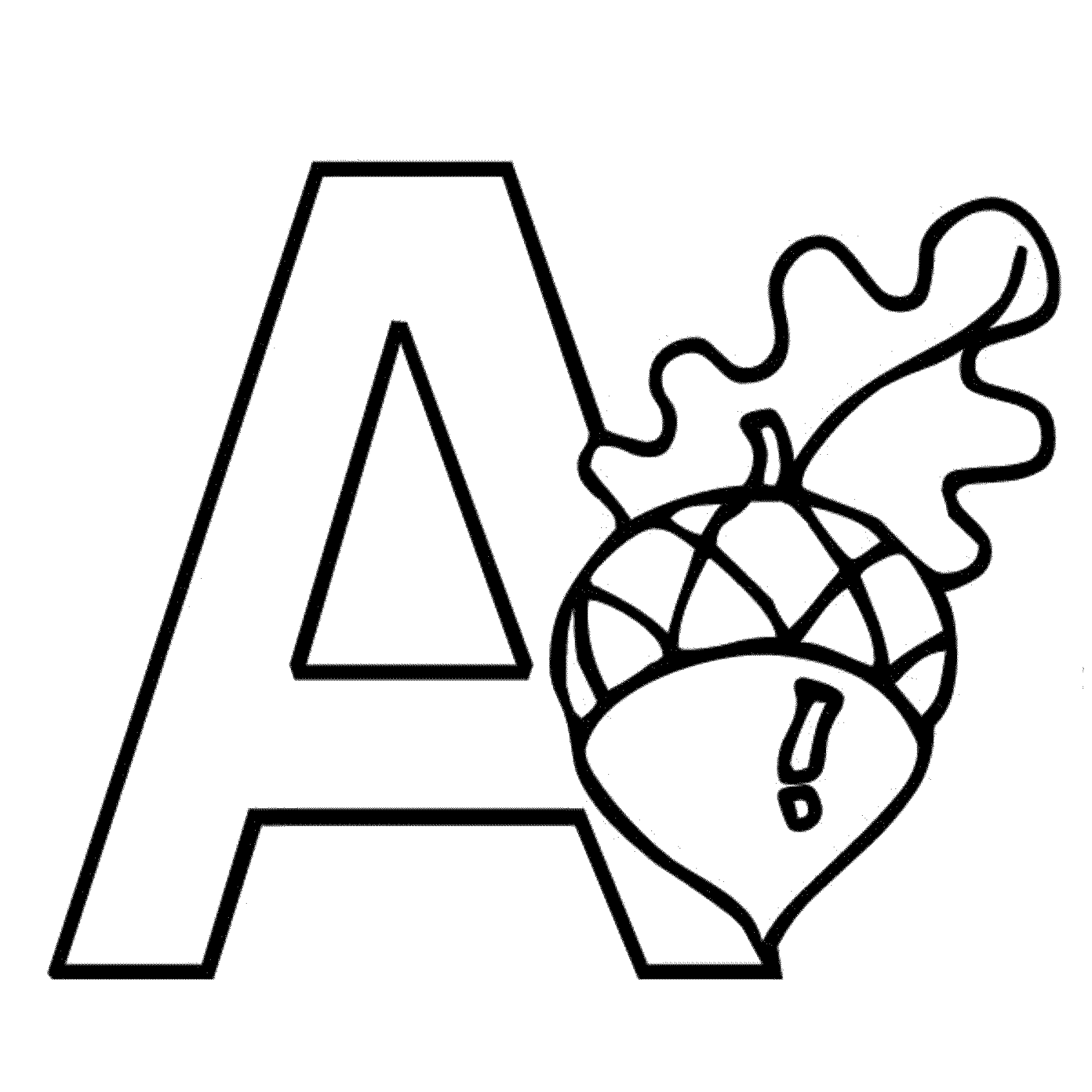 letter a printable 2016