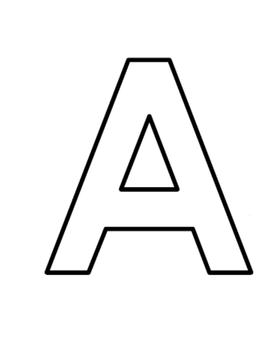 letter a printable free