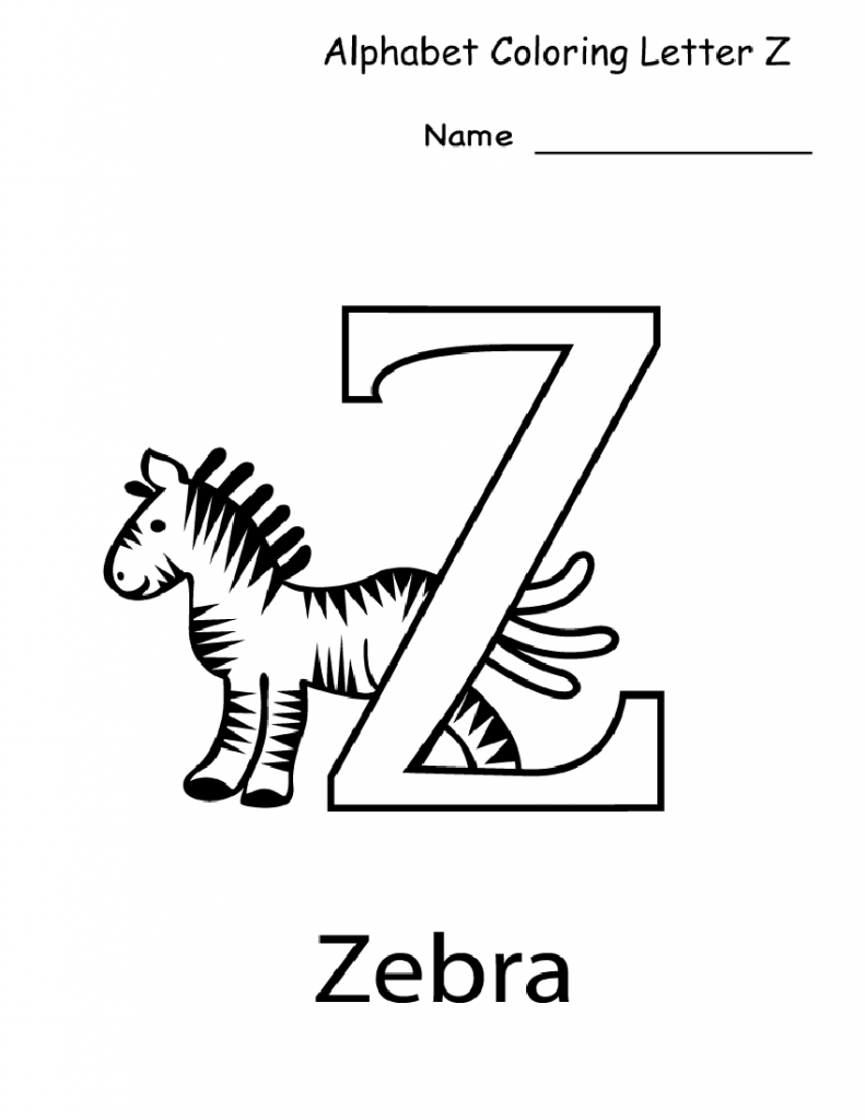 Letter Z Worksheets for Kindergarten  Activity Shelter