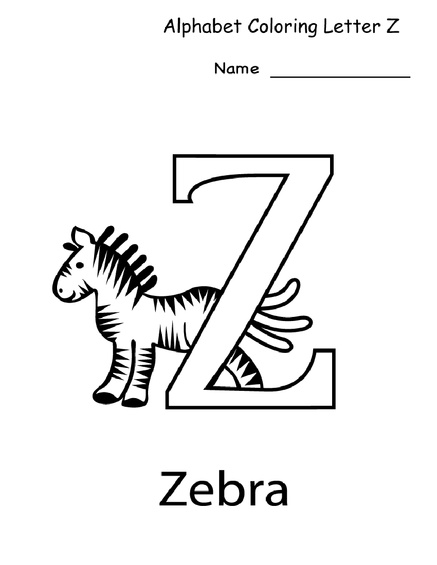 Letter Z Worksheets for Kindergarten | Activity Shelter