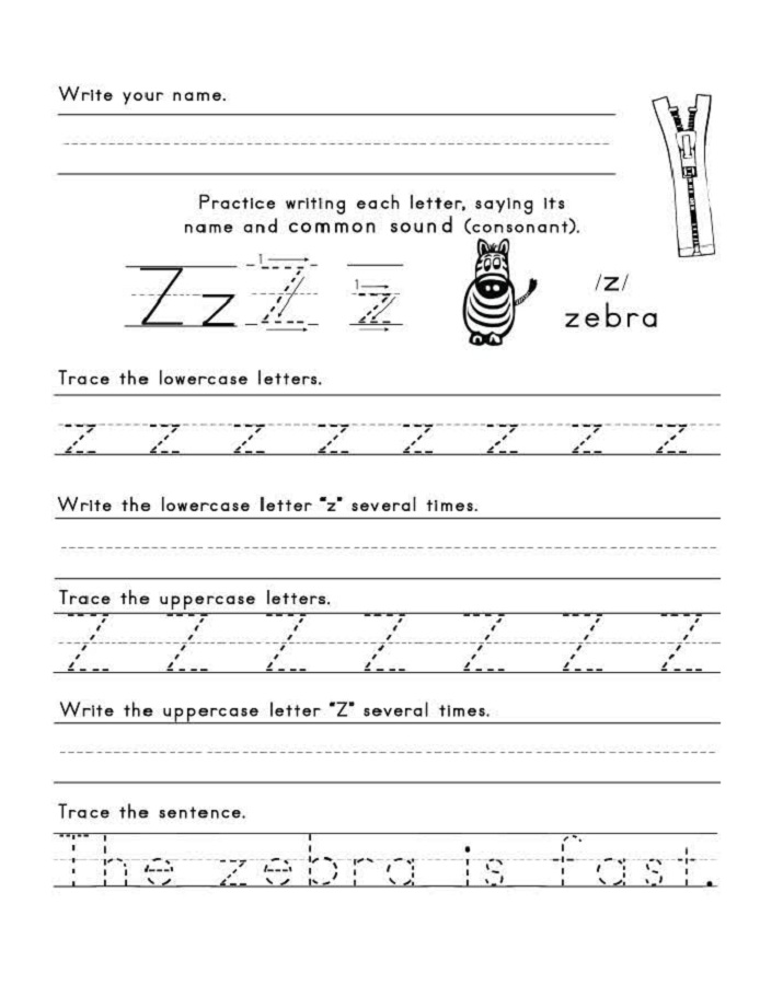 letter z worksheets printable image via sightwordsgame.com