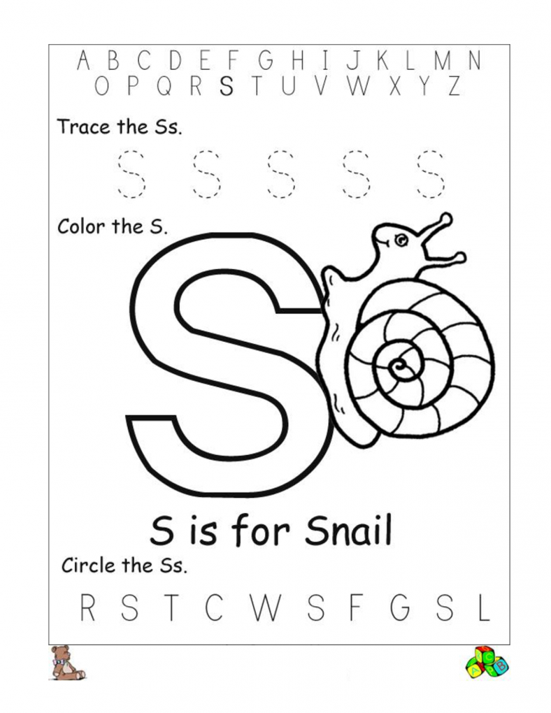 Letter S Worksheets Printable Activity Shelter