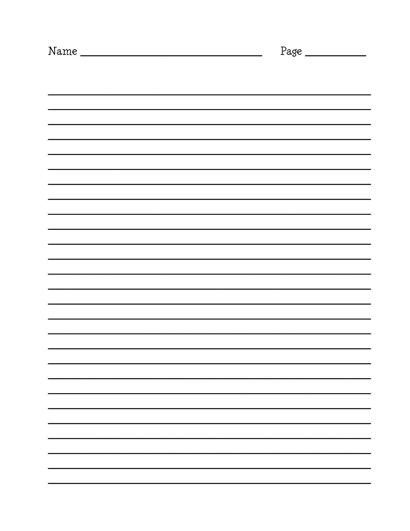 lined paper for writing free