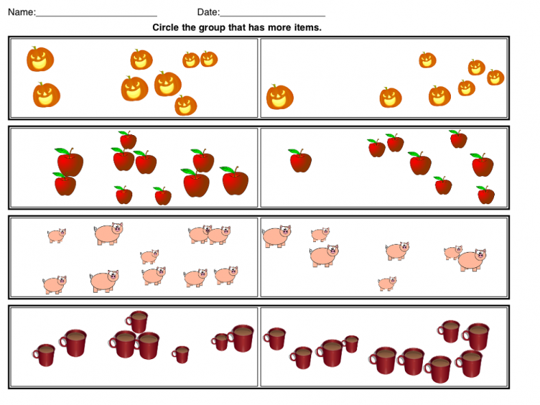 more or less worksheets new