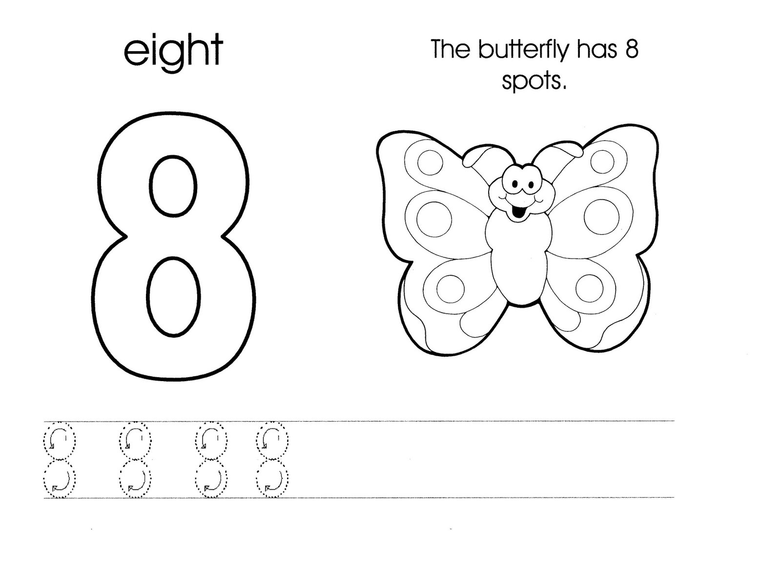 Number 8 Worksheets Printable | Activity Shelter