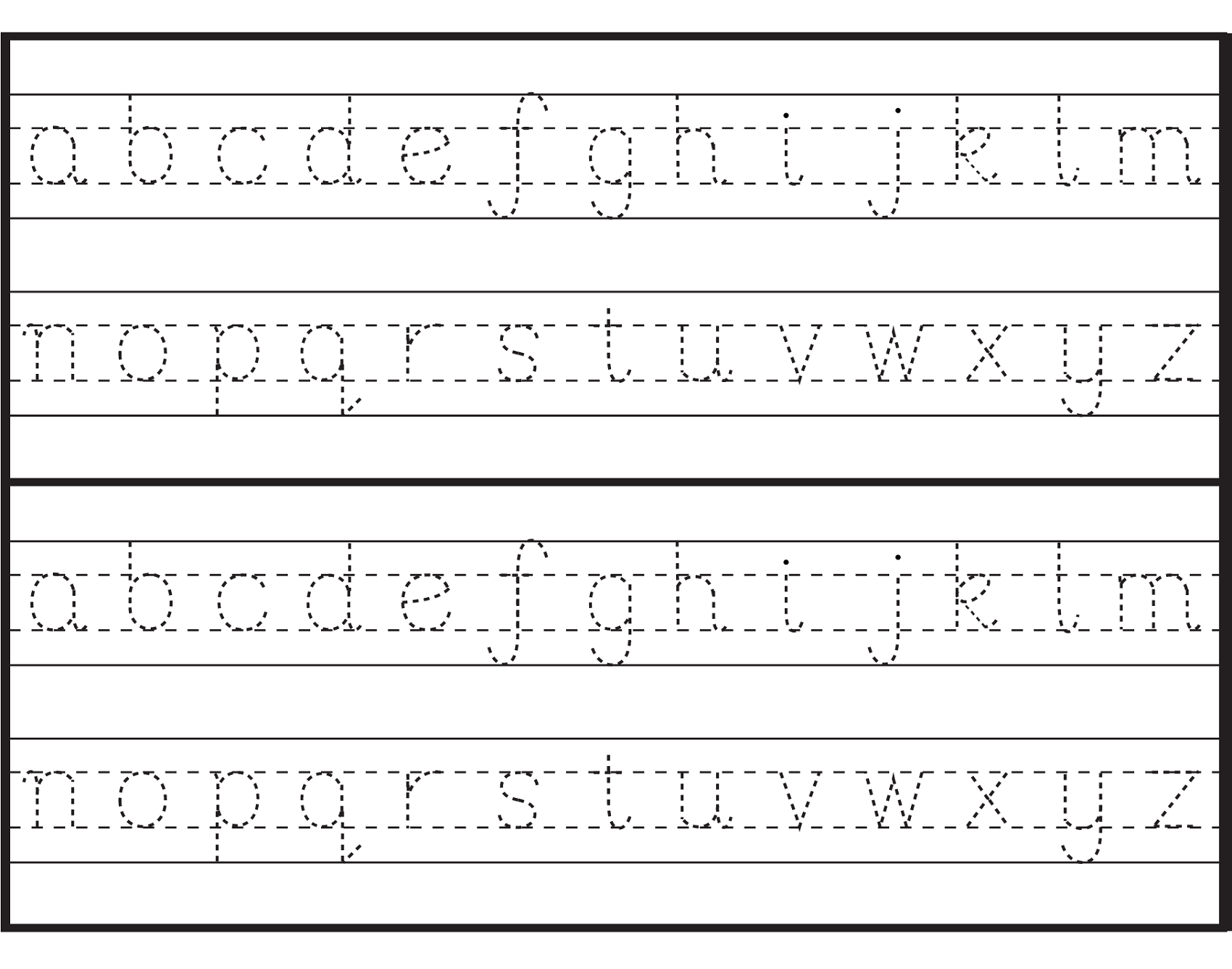 Printable Letter To Trace Activity Shelter