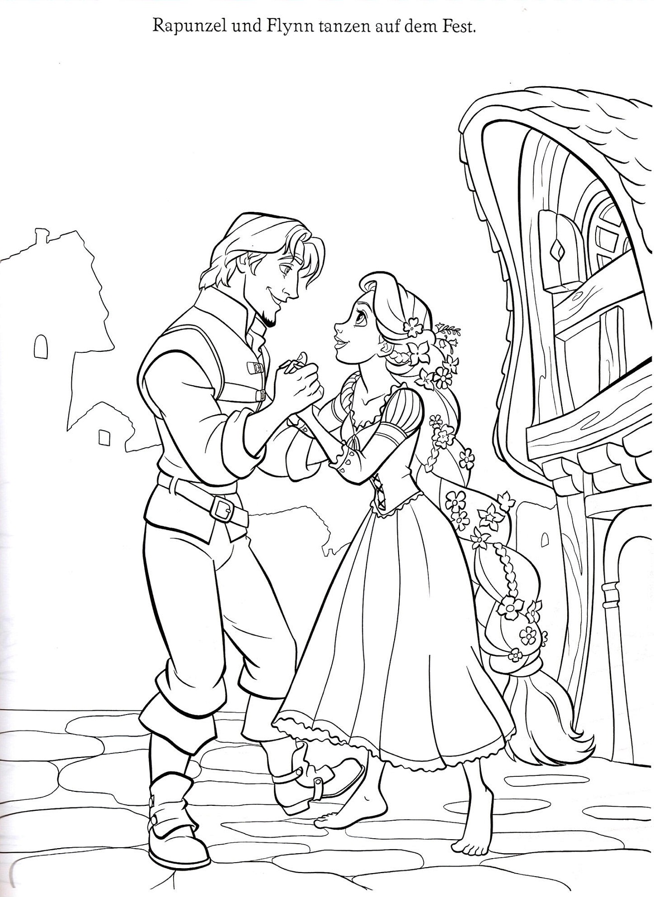 Rapunzel Color Pages to Print | Activity Shelter