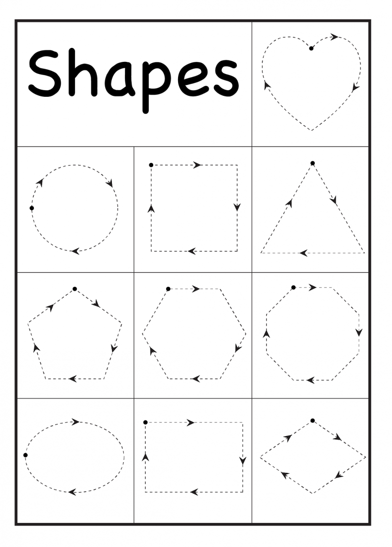 tracing activities shapes