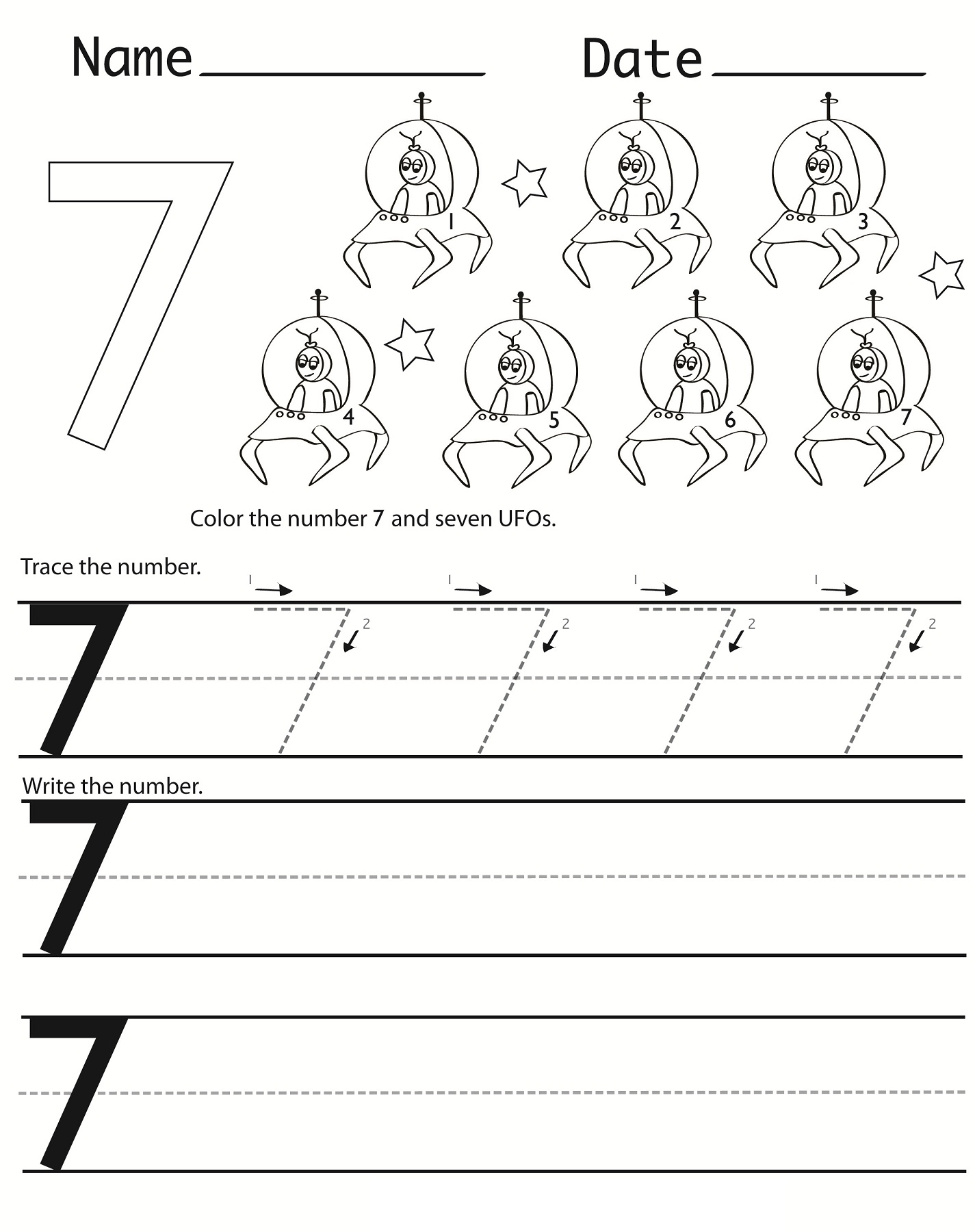 Writing Numbers Worksheets Printable | Activity Shelter