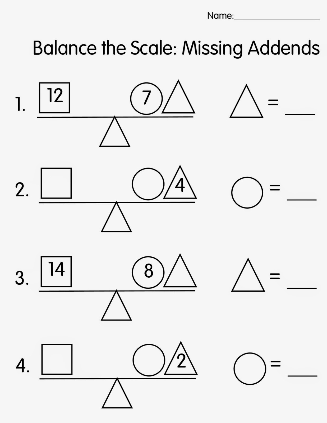 balance scale worksheet 2016