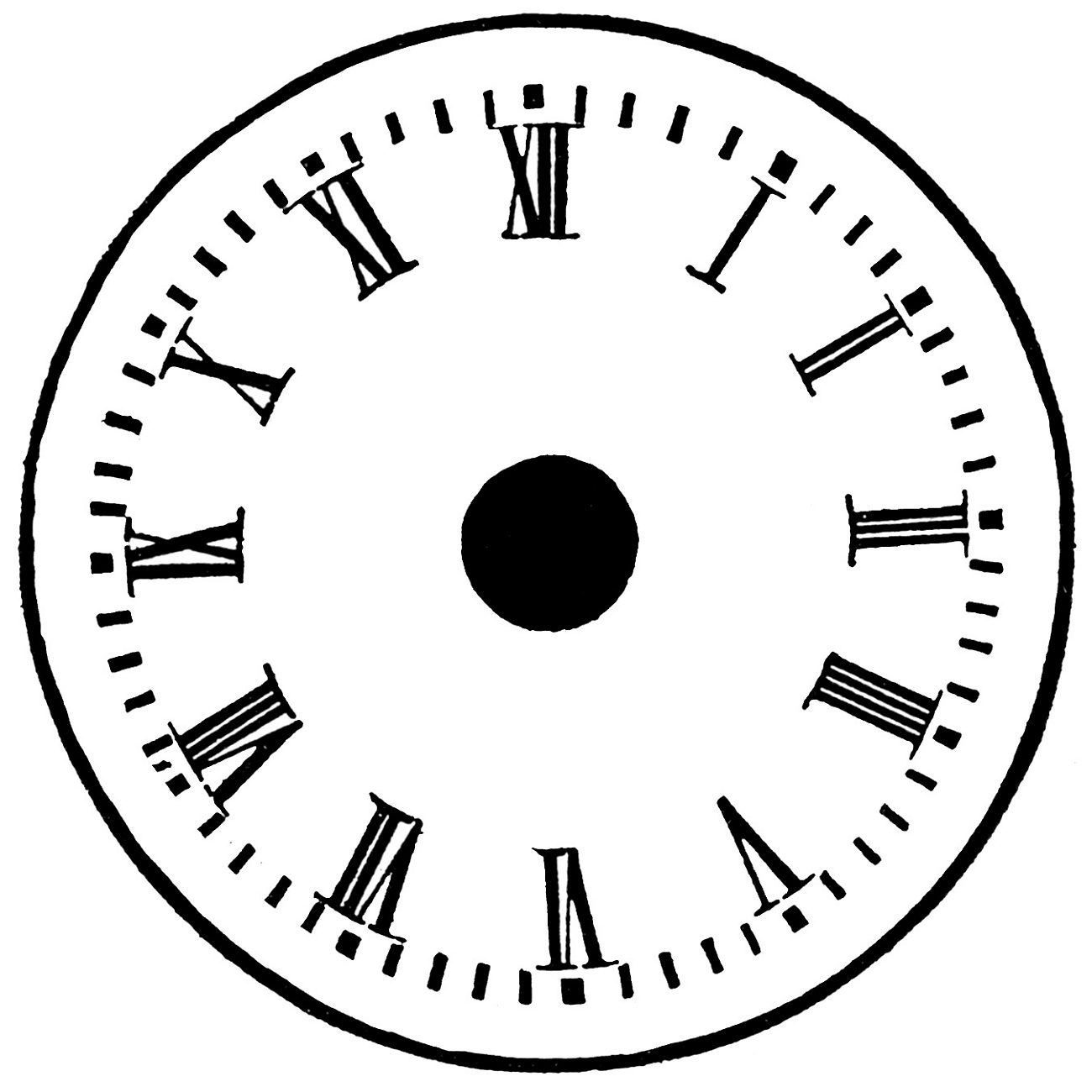 Free Printable Clock Template With Hands