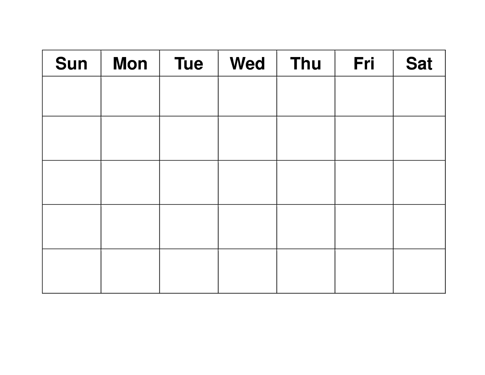 Free Blank Weekly Calendar Printable