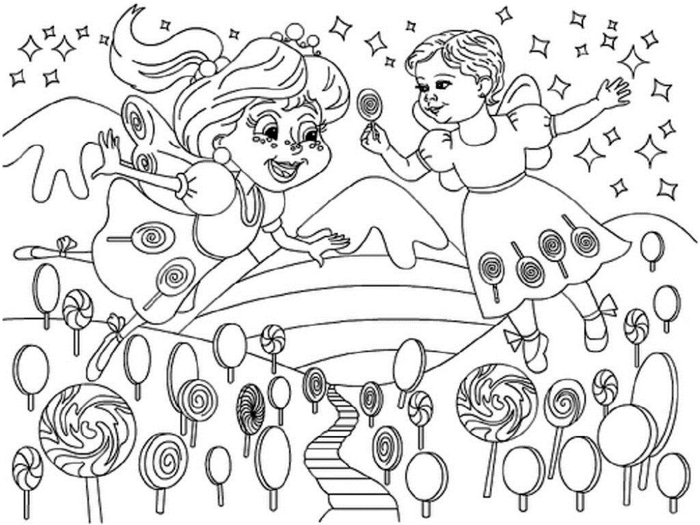 Candyland Coloring Pages for Kids | Activity Shelter