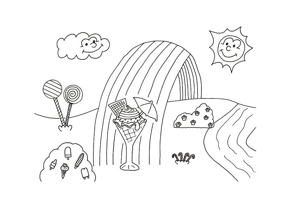 candyland coloring pages for kids