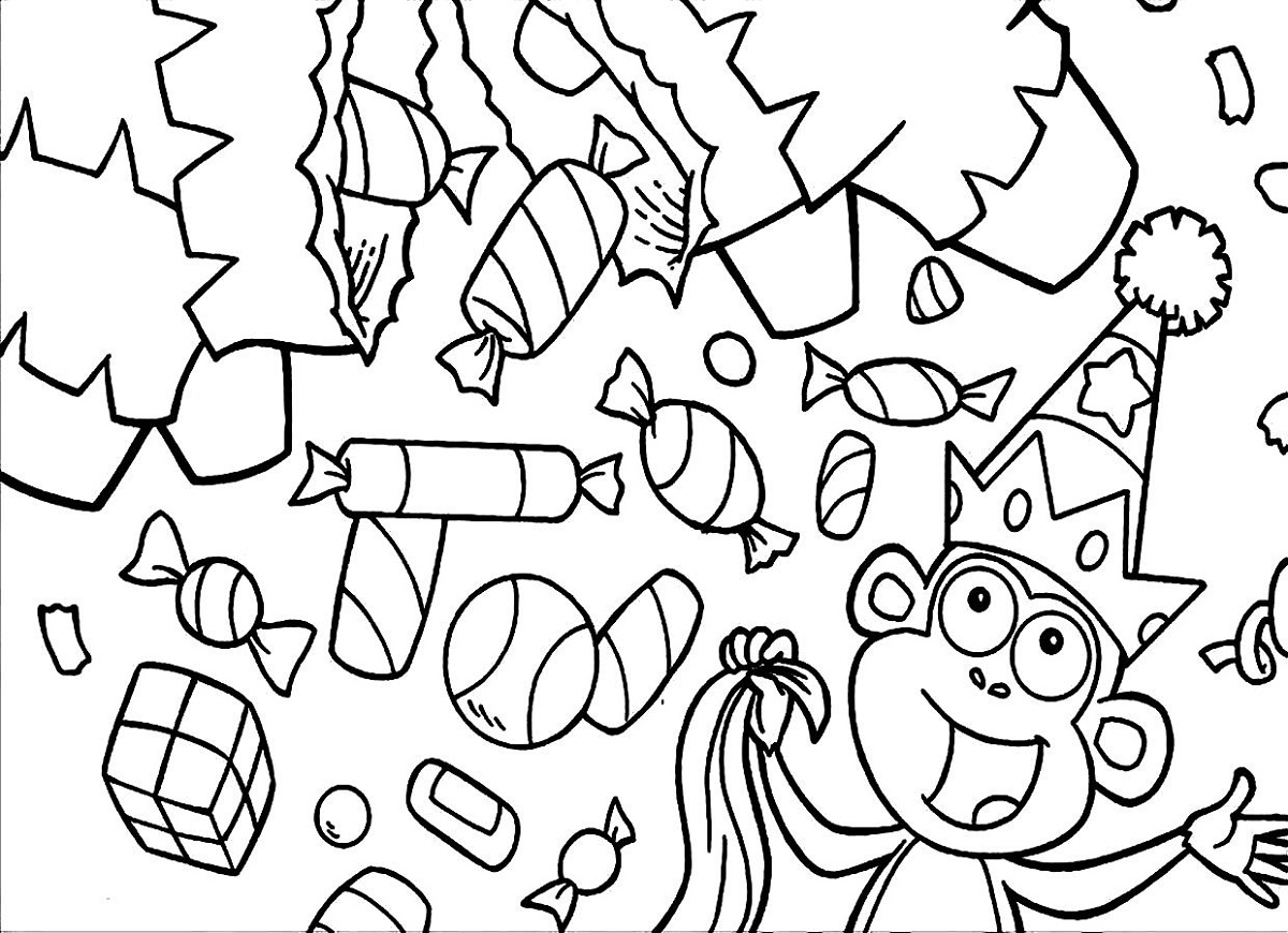 Candyland Coloring Pages for Kids Activity Shelter