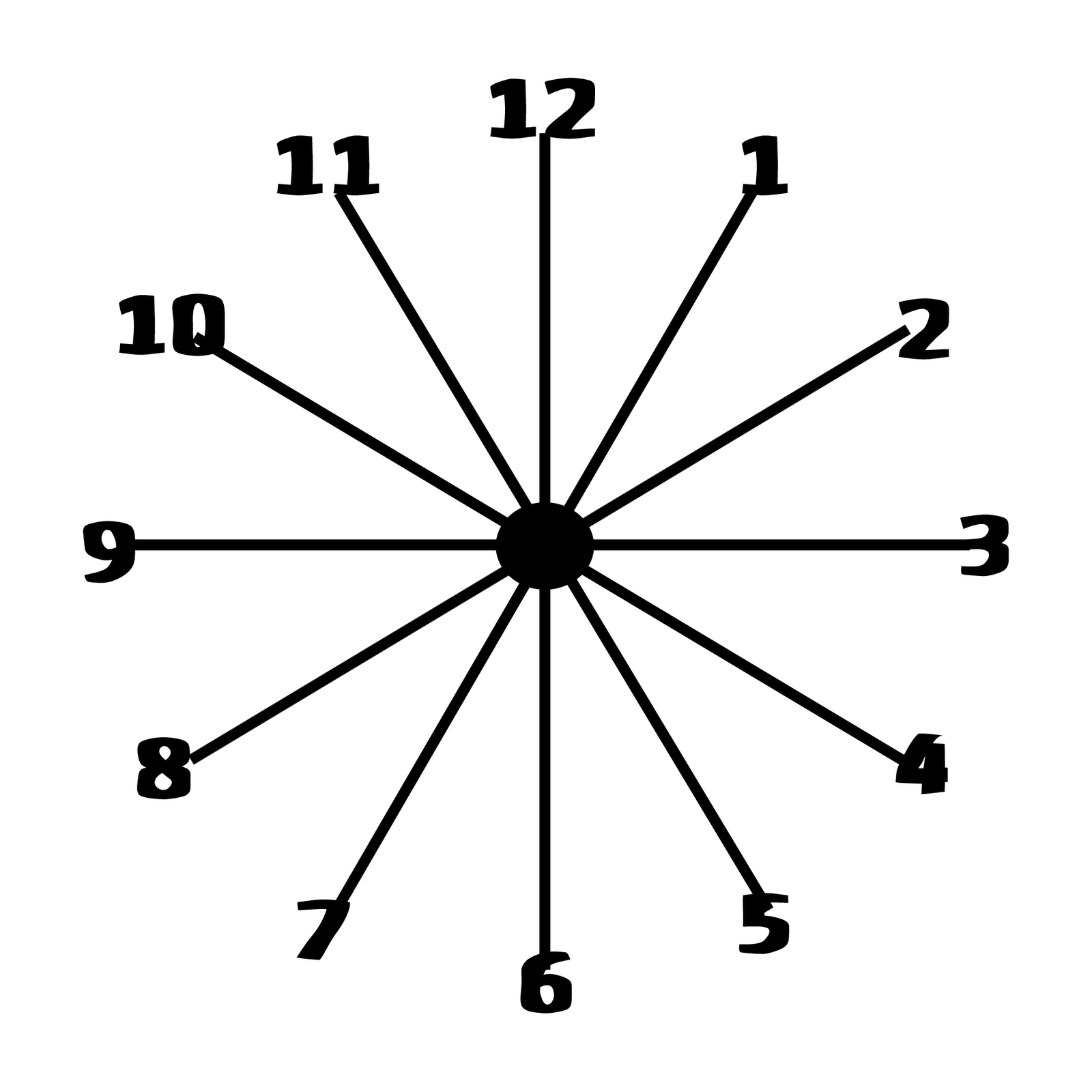 clock face printable free